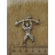 Fitness Body builder with weight steel pendant