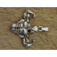 Fitness Body builder torso steel pendant