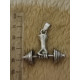 Fitness Body builder arm with weight steel pendant