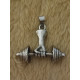 Fitness Body builder arm with weight steel pendant